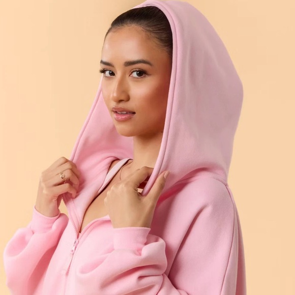 NWT Blogilates Pink Marshmallow Hoodie M